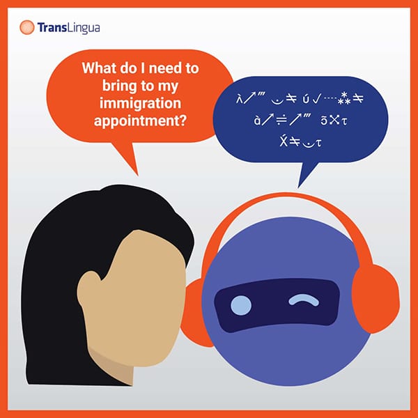 Human and AI talking