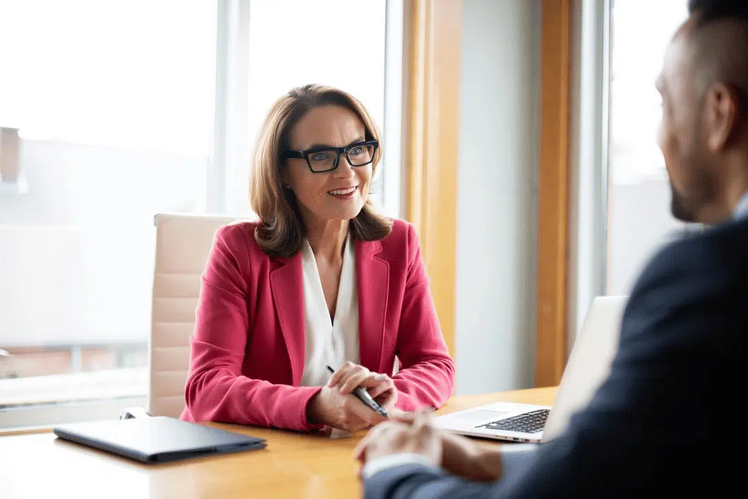 corporate meeting with live interpreter