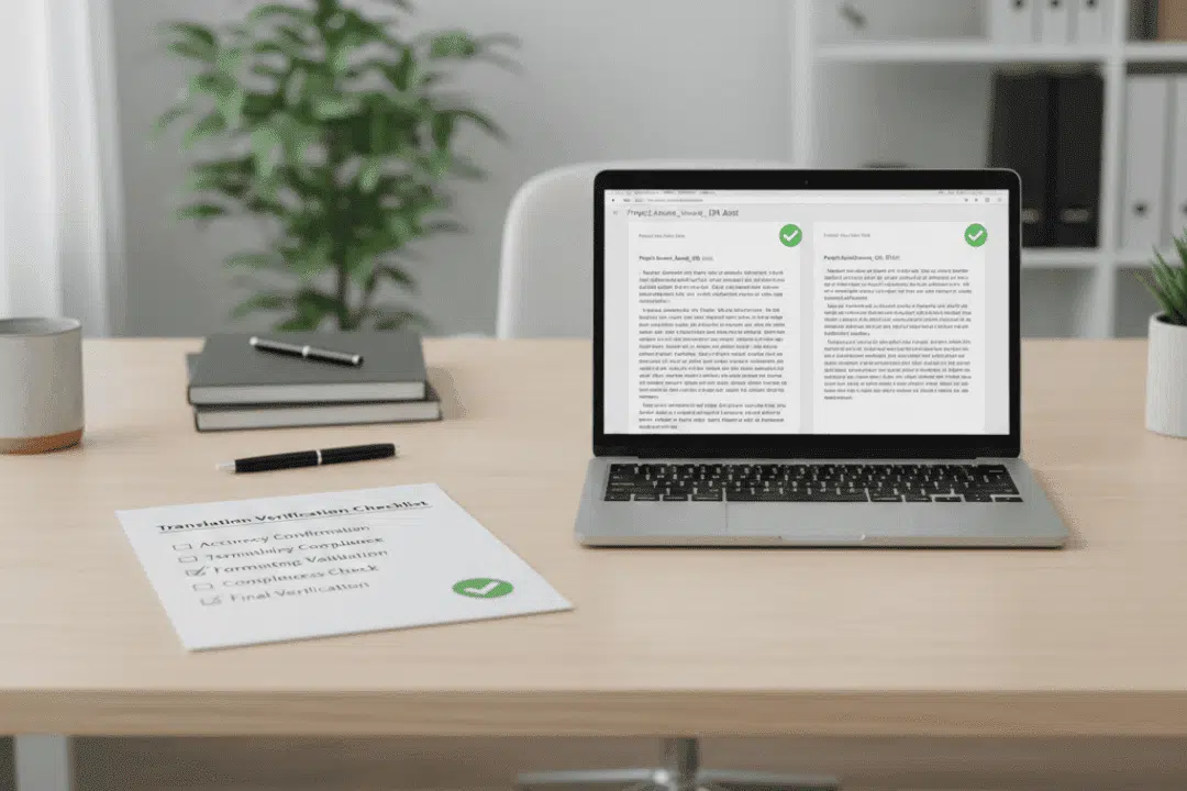 translation verification checklist process